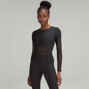 Lululemon Mesh Panelled Training Long Sleeve Shirt